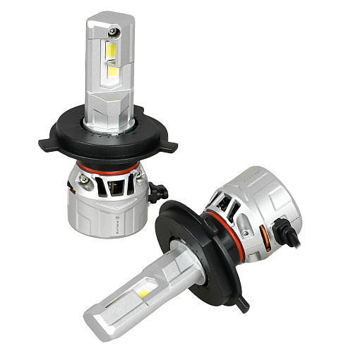 Лампа светодиодная H4 ULTRA, 55Вт, 10400Лм (5200Лм x 2), 6500К (Белый), 12/24В, комплект 2 шт.