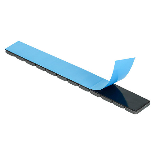 Груз балансировочный самоклеящийся стальной 12*5гр, 50 шт., темно-серый (графит)