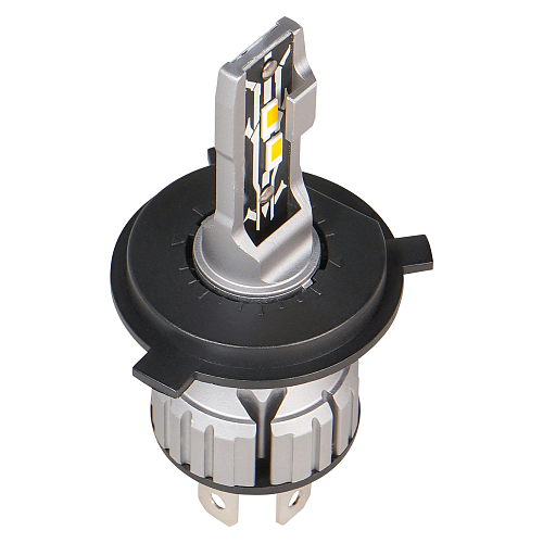 Лампа светодиодная H4 STANDARD, 17Вт, 4000Лм (2000Лм x 2), 3000К (Желтый), 12В, комплект 2 шт.