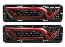 Фонарь для грузовой техники задний светодиодный, 12/24В, 300x88x27мм, комплект 2 шт.