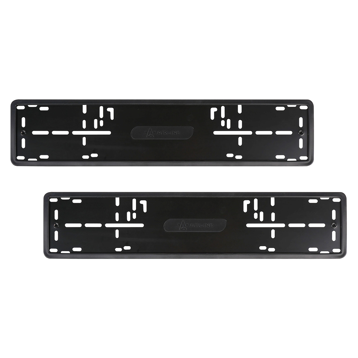 Рамки под номерной знак PRO, силиконовые с металл.основой, 2 шт., крепл., черные