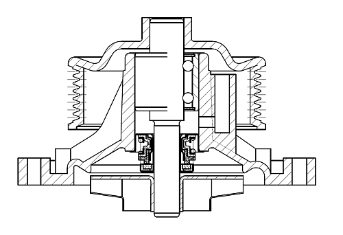 Насос водяной для автомобилей Mercedes-Benz ML (W164) (05-)/S (W221) (05-)/E (W211) (02-) 3.0D [OM642] (7PK)
