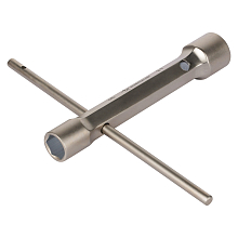 Ключ свечной кованый двусторонний 16x21мм, 160мм с воротком