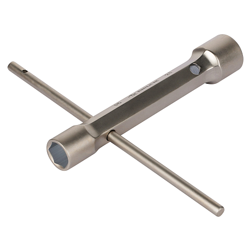 Ключ свечной кованый двусторонний 16x21мм, 160мм с воротком