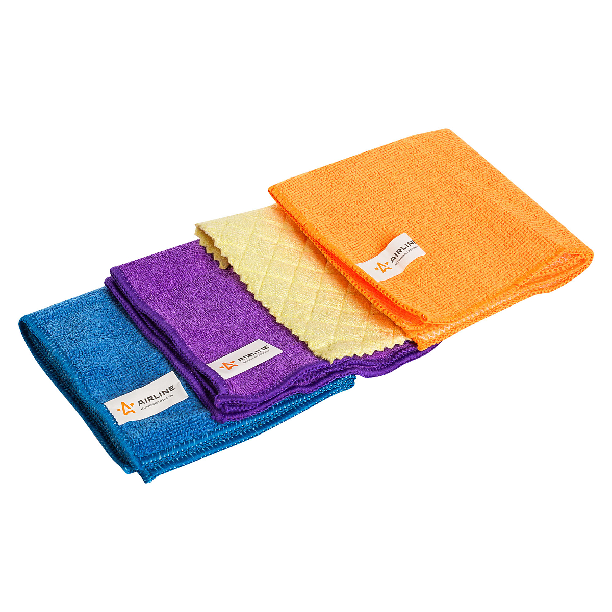 Набор салфеток из микрофибры (3 шт., 30*30см) + порофибра (1 шт., 20*18см)