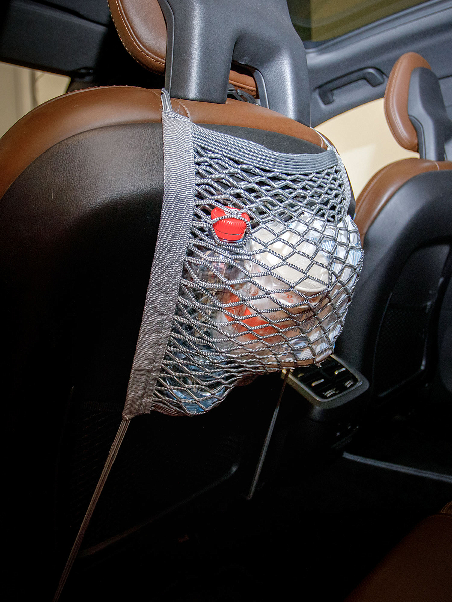 Сетка карман между передними сиденьями 30*28 см ( 4 пластиковых крючка)