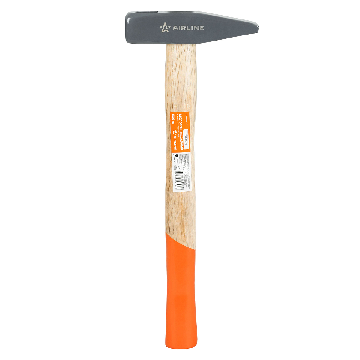 Молоток слесарный с деревянной рукояткой 500гр