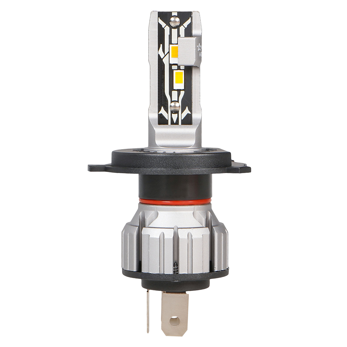 Лампа светодиодная H4 STANDARD, 17Вт, 4000Лм (2000Лм x 2), 3000К (Желтый), 12В, комплект 2 шт.