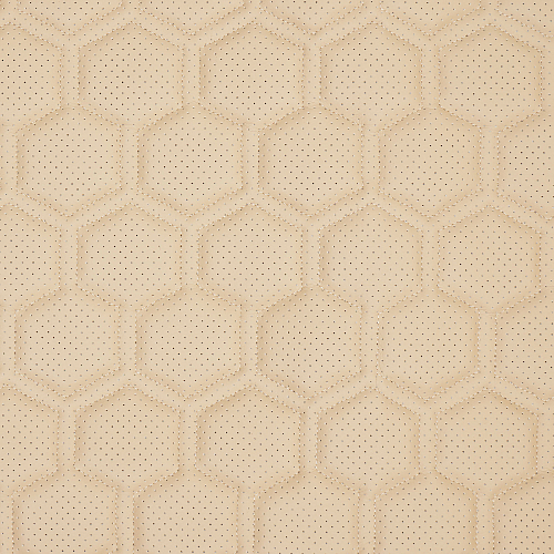 Накидка "Алькантара", задняя (3 предмета), экокожа с перфорацией, бежевая