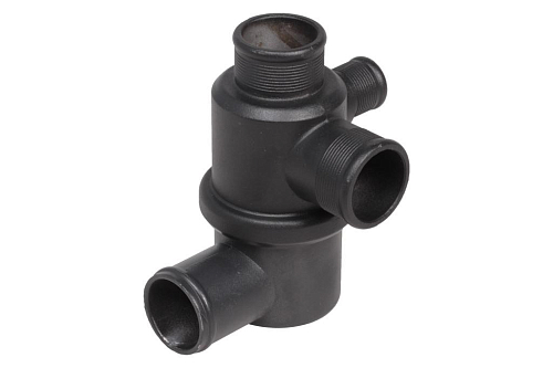 Термостат для автомобилей Лада 2123 Chevrolet Niva (02-) (80°С) (4 патрубка, нового образца) (с корпусом)