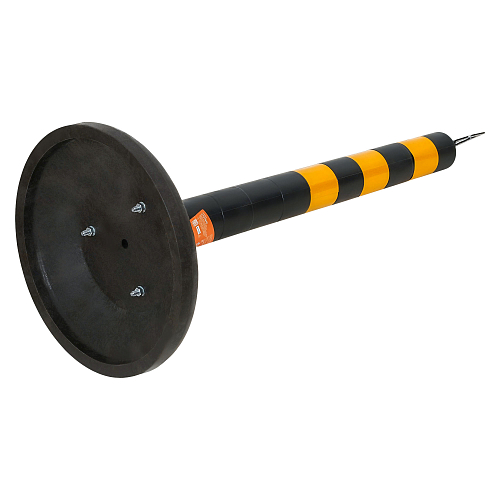 Столбик парковочный 750мм(СПУ) 3 световозвр.полосы, переносной с утяжел., пластик,черн.