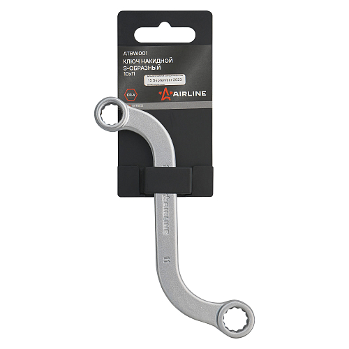 Ключ накидной S-образный 10х11 PRO, пласт.подвес