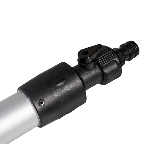 Швабра с насадкой для шланга, щеткой 25см и телескопической ручкой 160-300см