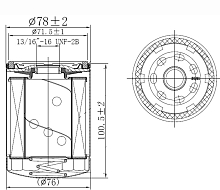 Фильтр масляный для автомобилей Chevrolet Captiva (06-)/Opel Antara (06-) 3.2i