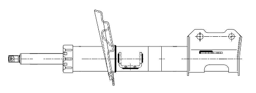 Амортизатор для автомобилей Opel Vectra C (02-) (стойка) передний левый (аналог KYB 334633)