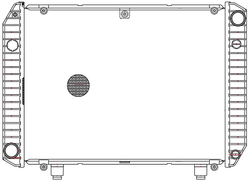 Радиатор охлаждения для автомобилей ГАЗ 3302 ГАЗель/Соболь (99-) (Heavy Duty) (повышенная теплоотдача)