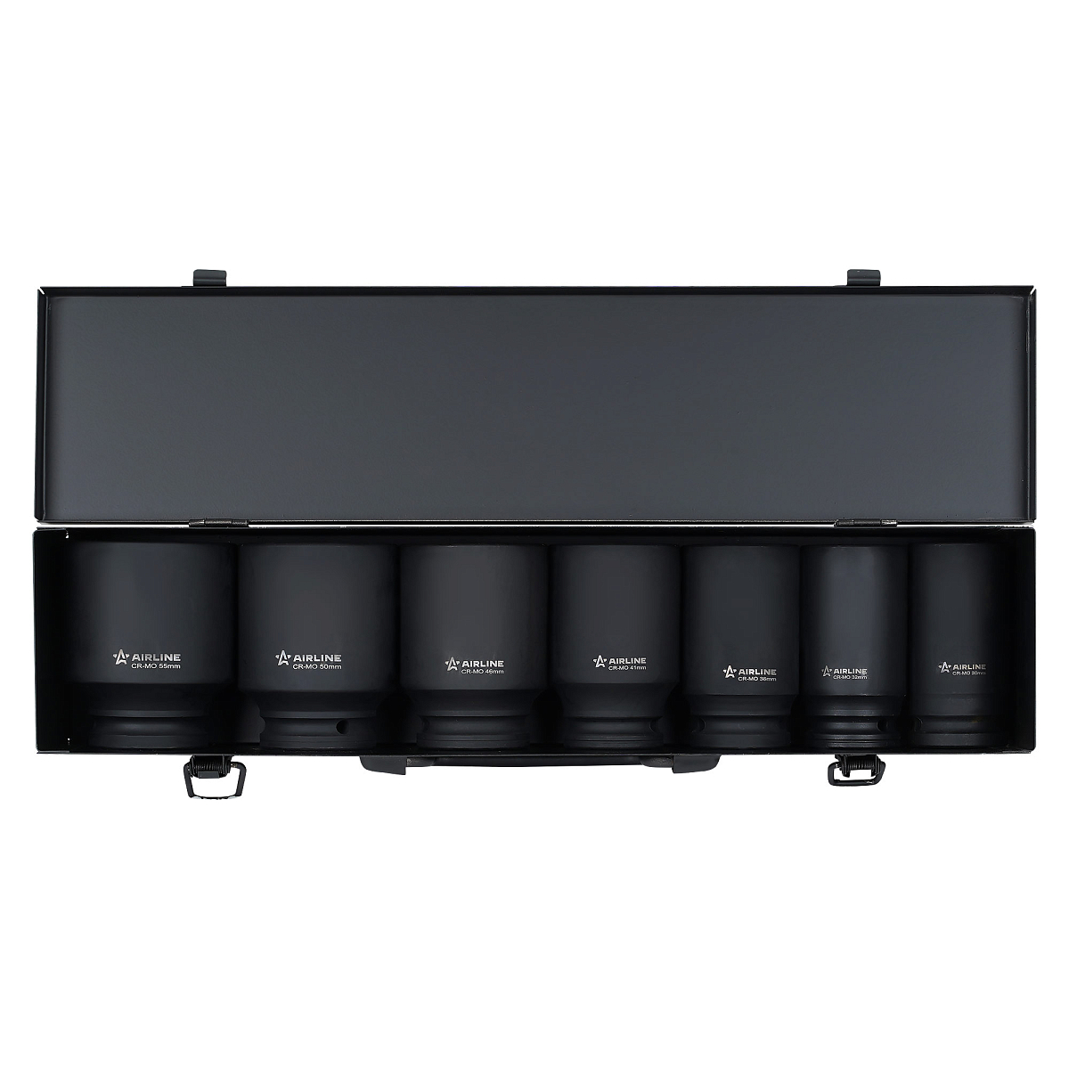 Набор головок ударных 3/4"DR L=90мм, 7пр. (30-55мм) металл.кейс