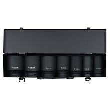 Набор головок ударных 3/4"DR L=90мм, 7пр. (30-55мм) металл.кейс