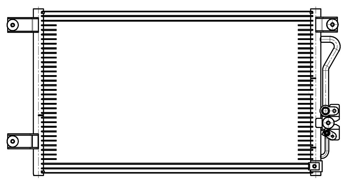 Радиатор кондиционера для автомобилей Pajero Sport (98-) M/A