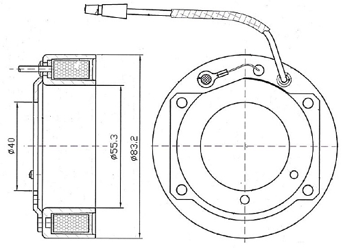 Катушка электромагнитная компрессора кондиционера для автомобилей Outlander (12-)/Lancer X (07-)