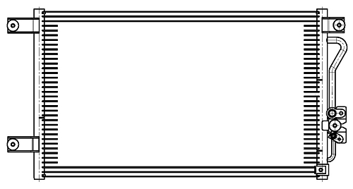 Радиатор кондиционера для автомобилей Pajero Sport (98-) M/A