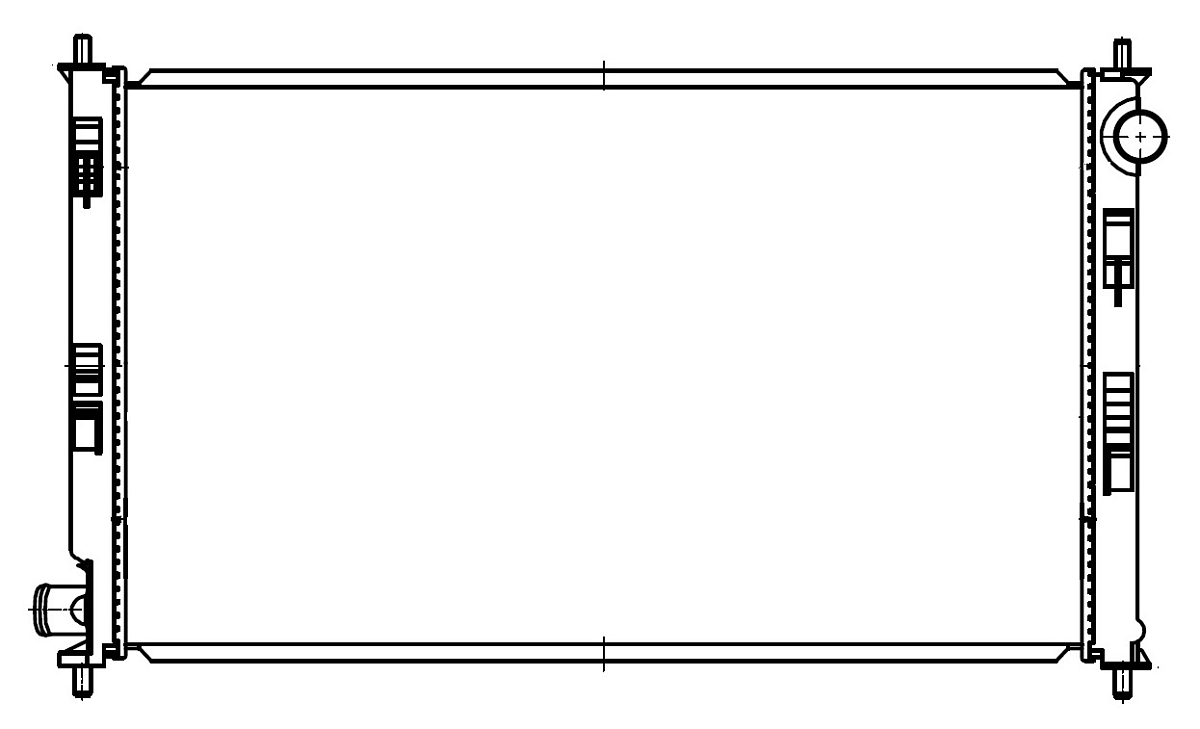 Радиатор охлаждения для автомобилей ASX (10-) 1.8i