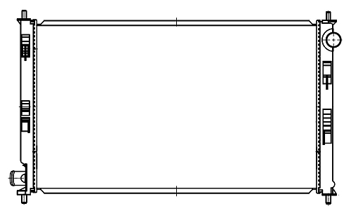 Радиатор охлаждения для автомобилей ASX (10-) 1.8i