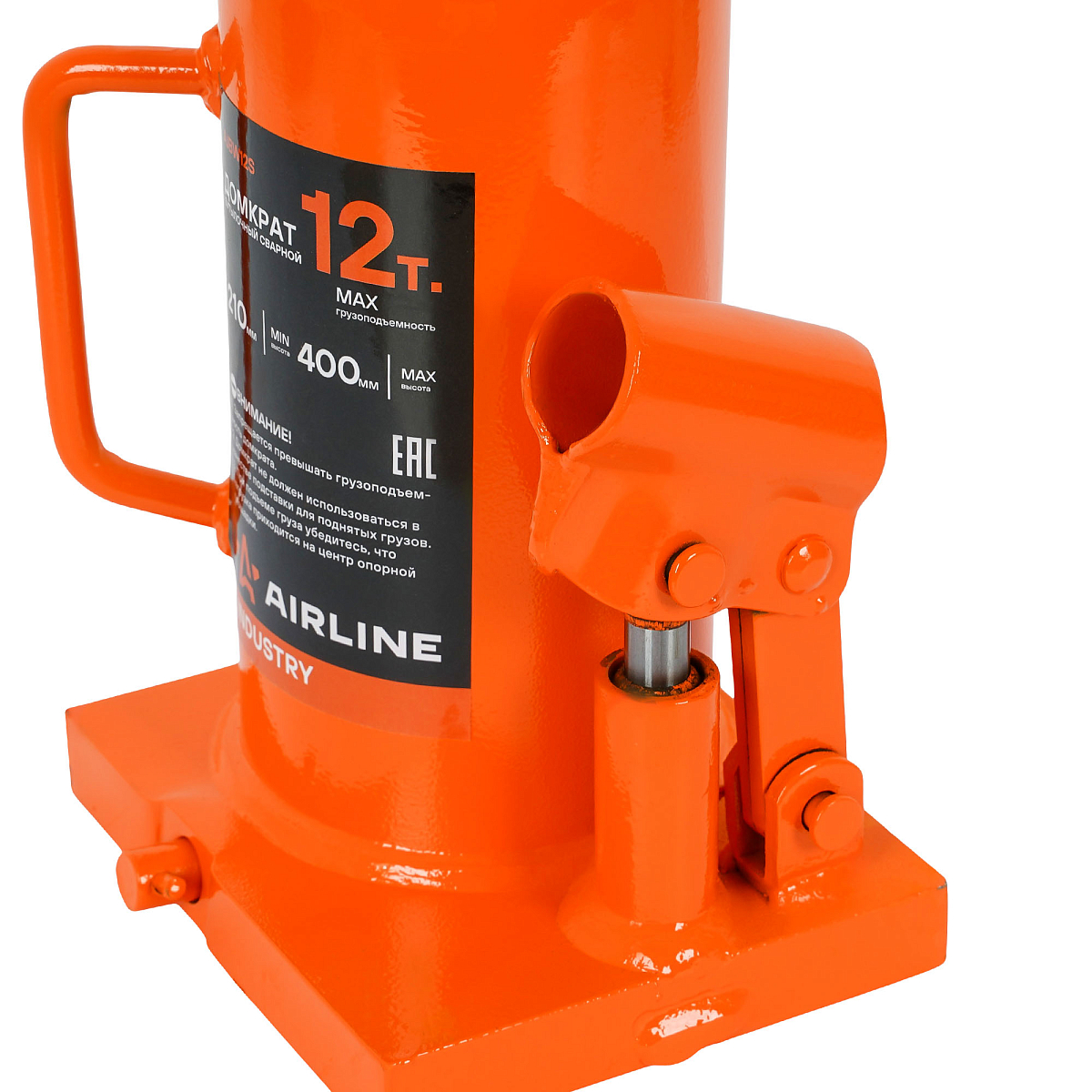 Домкрат бутылочный сварной 12т 210-400мм INDUSTRY