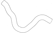 Патрубок охл. для а/м Chevrolet Cruze (09-) 1.6i нижн. (EPDM, 1 шт.)