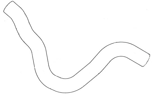 Патрубок охл. для а/м Chevrolet Cruze (09-) 1.6i нижн. (EPDM, 1 шт.)