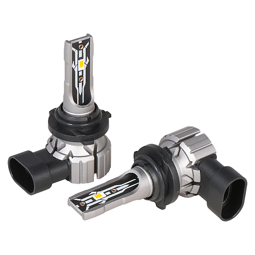 Лампа светодиодная HB3/HB4 STANDARD, 17Вт, 4000Лм (2000Лм x 2), 3000К (Желтый), 12В, комплект 2 шт. МП-серия