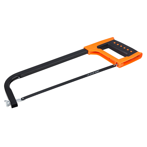 Ножовка по металлу 300мм прорезиненная ручка, метал. корпус