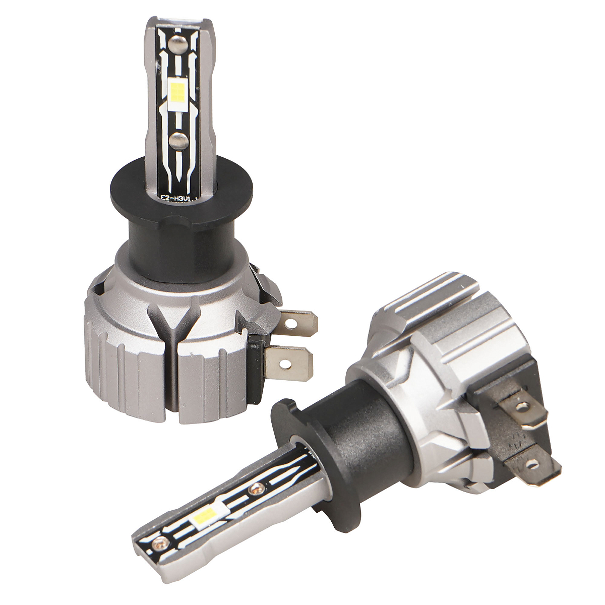 Лампа светодиодная H3 STANDARD, 17Вт, 4000Лм (2000Лм x 2), 6000К (Белый), 12В, комплект 2 шт. МП-серия