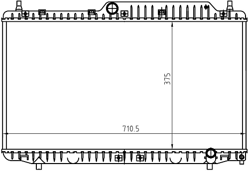 Радиатор охлаждения для автомобилей Fora (A21) (06-) (LRc 3005)