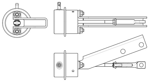Актуатор турбокомпрессора для а/м ПАЗ Вектор Next с дв. ЯМЗ-53423-35 (E-5) (ТКР 50.09.16)