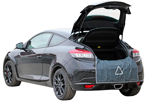 Накидка защитная на бампер задн. и крылья авто 100*72см, крепление магнит+липучка