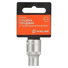 Головка торцевая 1/2"DR двенадцатигранная 8мм, L=38мм пласт.подвес