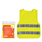Жилет детский со световозвращающими полосами, р. 30-34 (58*51 см), желтый