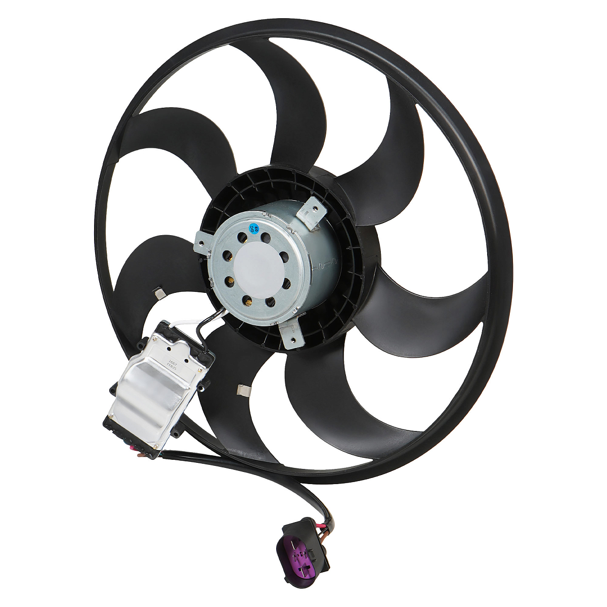 Электровентилятор охлаждения для автомобилей Touareg (02-) 320W (без кожуха; c модулем управления)