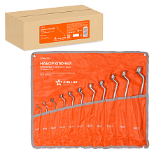 Набор ключей накидных с изгибом 11пр. (6х7мм-30х32мм) сумка