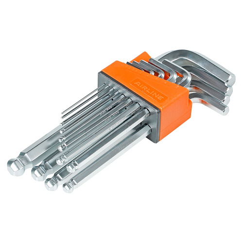 Набор ключей шестигранных с шаром 12пр. (1.5-14мм) пласт.подвес