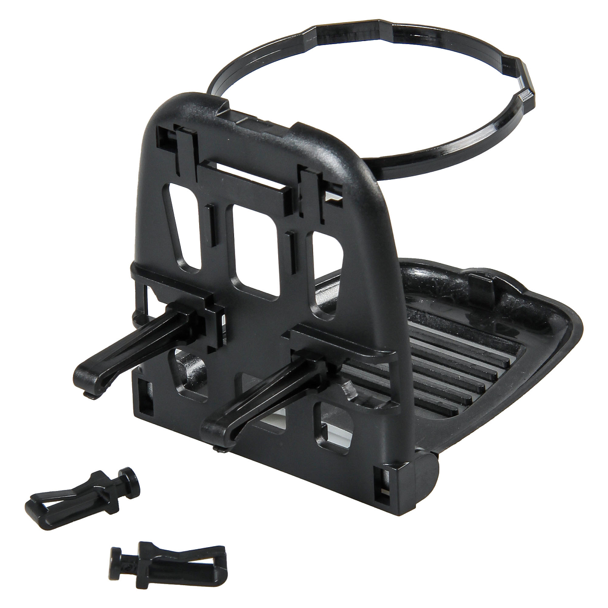 Держатель напитков на дефлектор, складной, черный/серый