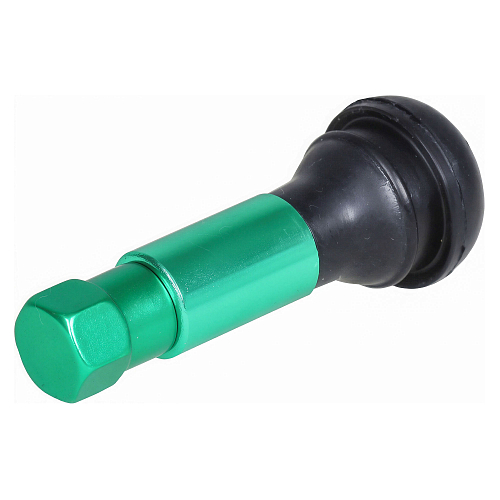 Вентиль для б/к шин TR414C c декор. колпачком, зеленый, 4 шт.