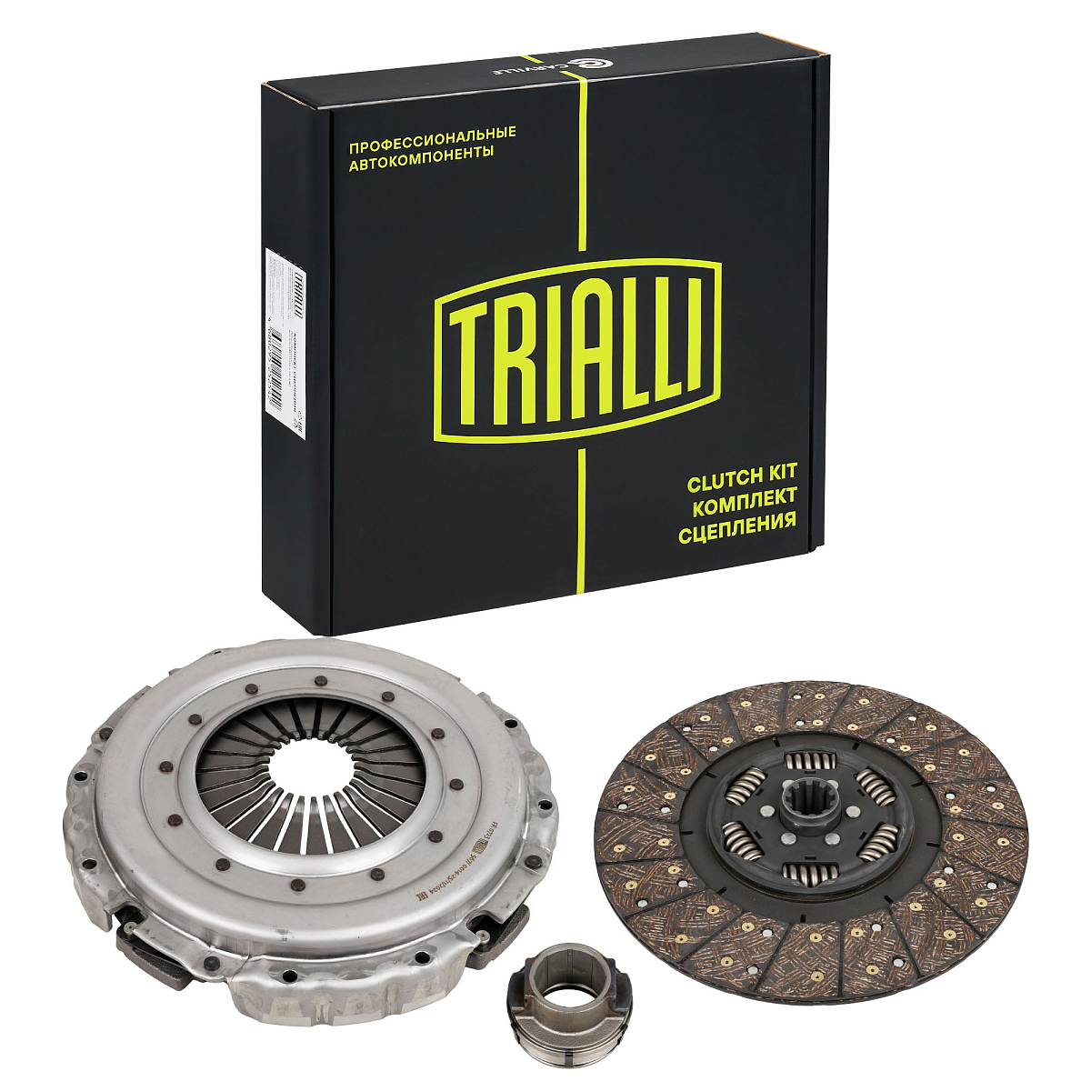 Комплект сцепления для автомобилей КамАЗ 4308, 43253, 43255, 5325 (Евро-3,4,5) (КПП 6S1000ТО) в сборе с муфтой