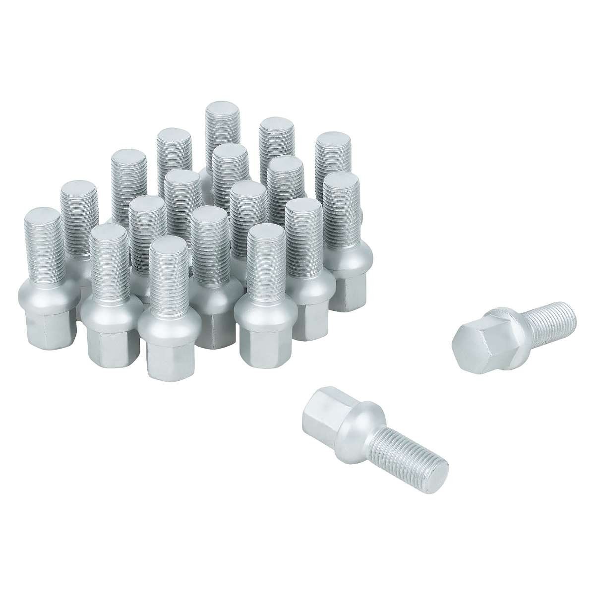 Болт колесный M14x1,5x27x53, сфера R13, ключ 17, дакромет, 20 шт для а/м VW/Skoda/Audi