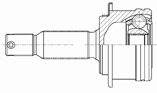 ШРУС наружный задний для автомобилей Mitsubishi Outlander XL (05-) 2.4i CVT 4WD