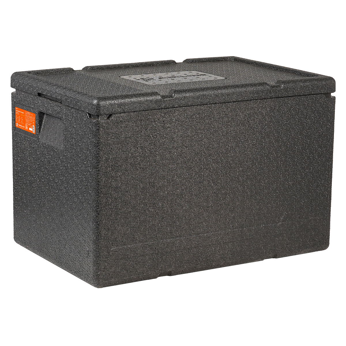 Термоконтейнер с крышкой 60 л, 600*400*400мм, ВПП, цвет черный