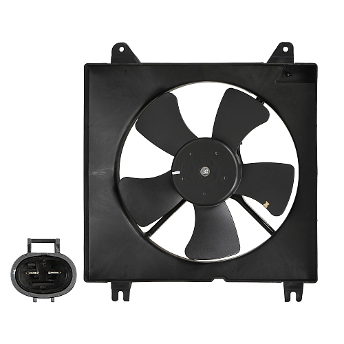 Электровентилятор охлаждения для автомобилей Chevrolet Lacetti (04-) (с кожухом)