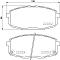 Колодки тормозные дисковые передние для автомобилей Hyundai Creta (16-) / Kia Cerato II (09-)