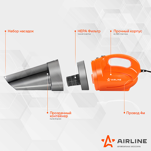 Пылесос CYCLONE-1 4000PA (150Вт, 0,5л)